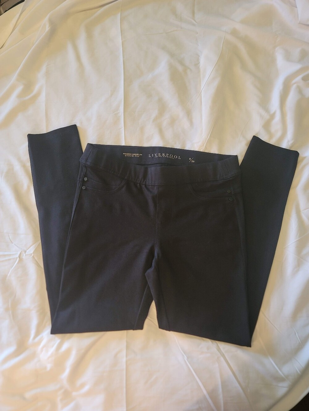 Liverpool Jeans Company Black Pull-On Skinny Jeggings Women's Size 8/29